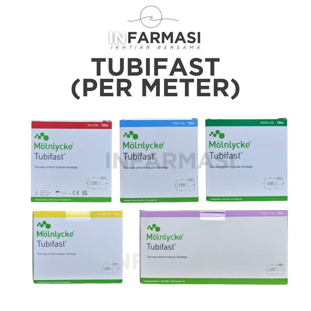 Tubifast Eczema Wrap | Molnlycke Tubular Bandage 2-Way Stretch | Wet Wrap Dressing (Per Meter)