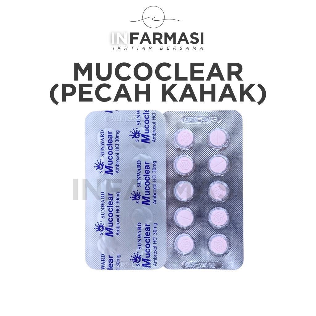 Mucoclear Ambroxol 30mg Tablets 10's (Strip) – Ubat Cair Kahak & Melegakan Batuk Berkahak