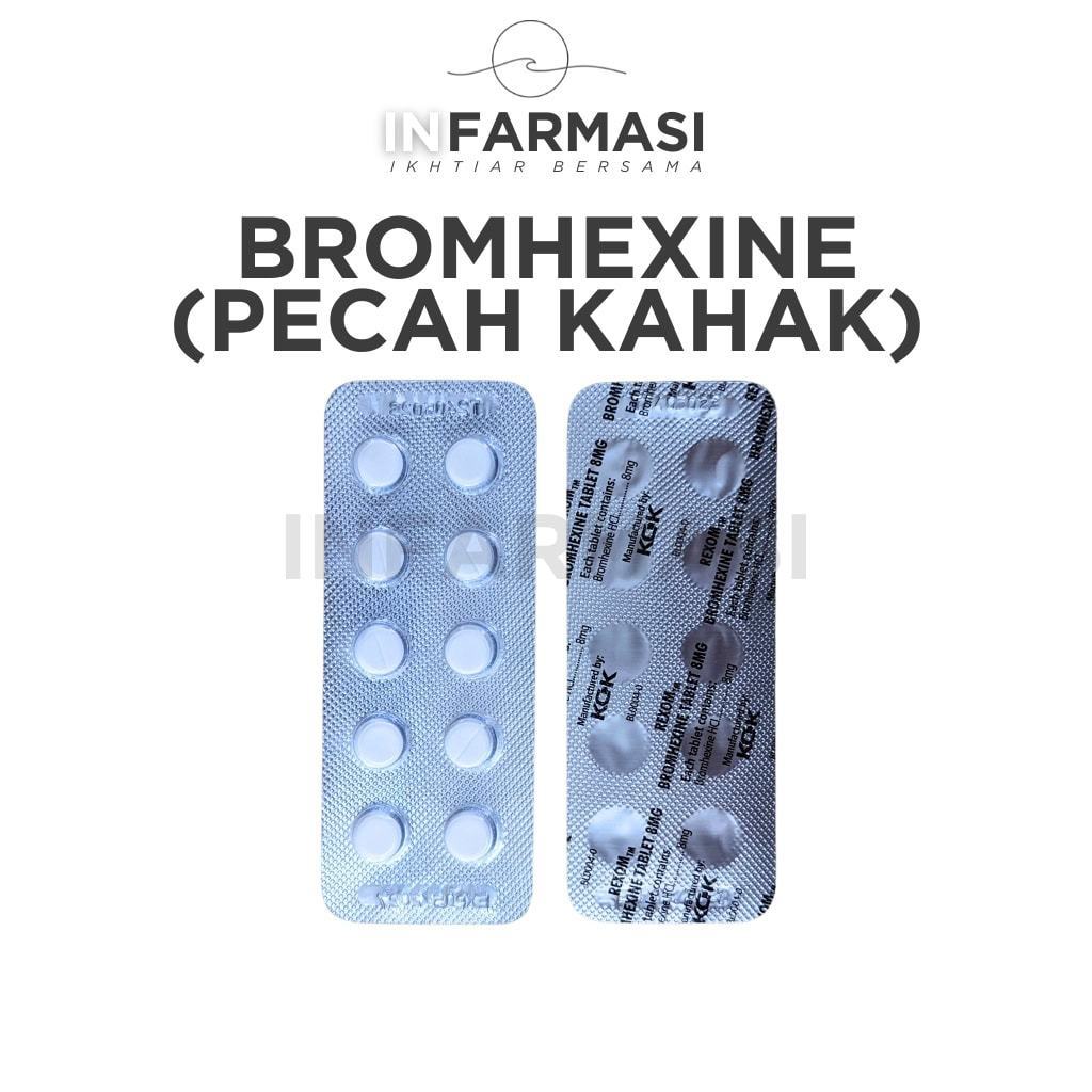 KCK Rexom Bromhexine 8mg Tablet 10’s (Strip) – Ubat Batuk Berkahak, Pecahkan, Cairkan Kahak